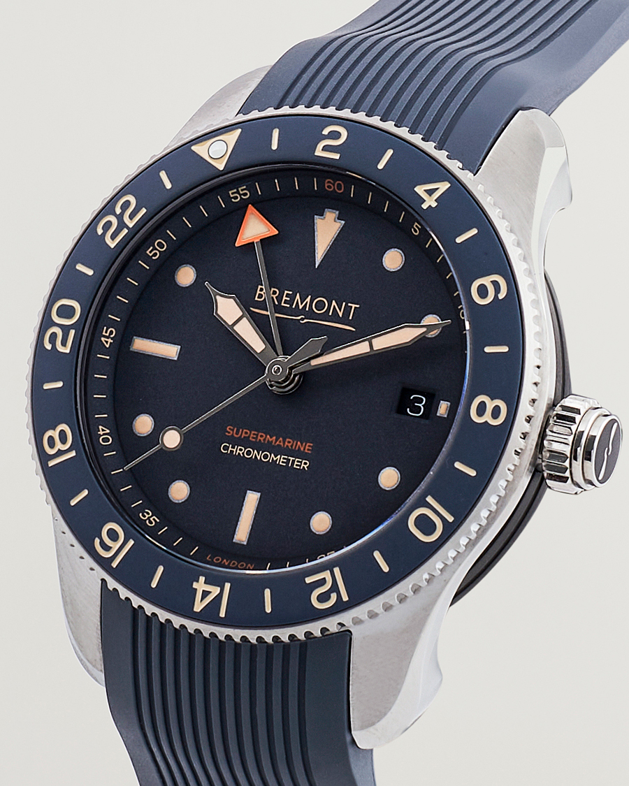 Homme | Bremont Limited Edition Supermarine Ocean GMT 40mm Grey Rubber | Bremont | Limited Edition Supermarine Ocean GMT 40mm Grey Rubber