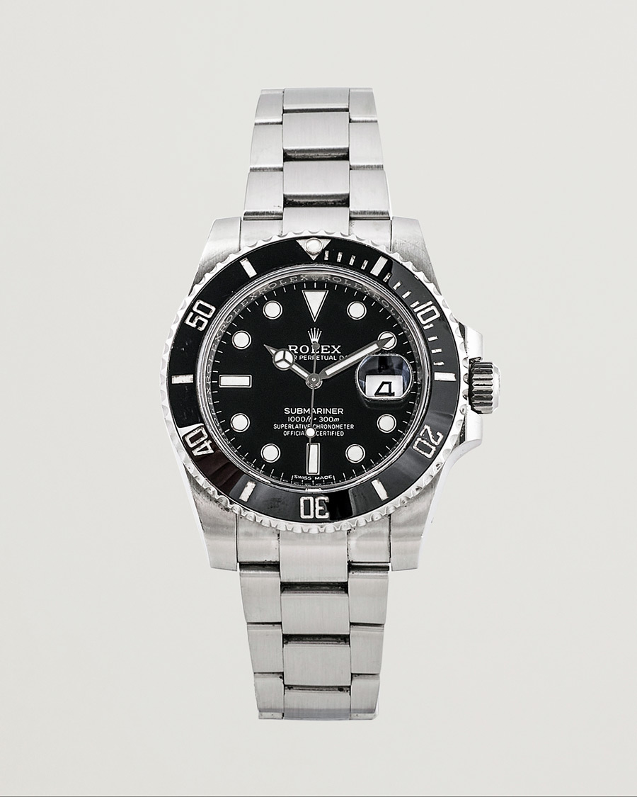Homme | Rolex Pre-Owned Submariner 116610LN Oyster Perpetual Steel Black Silver | Rolex Pre-Owned | Submariner 116610LN Oyster Perpetual Steel Black Silver