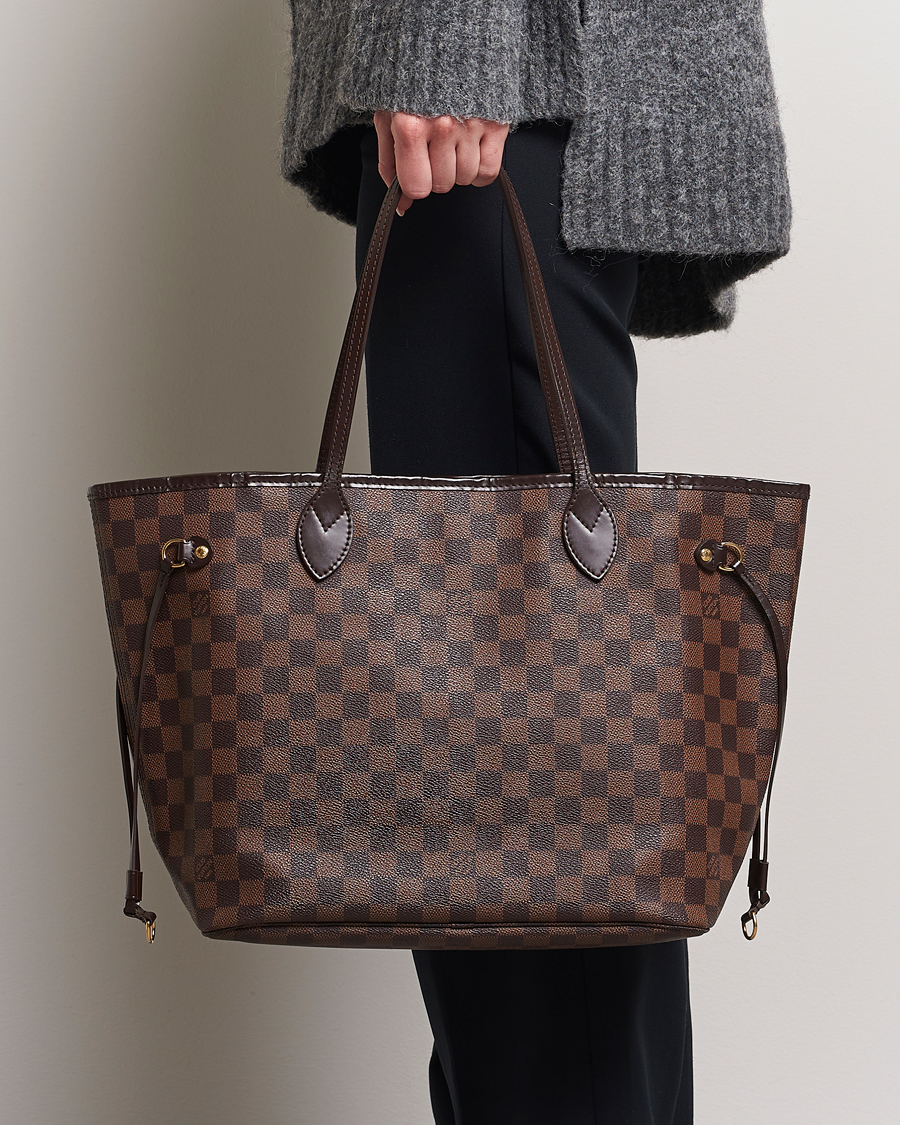 Homme | Louis Vuitton Pre-Owned Neverfull MM Totebag Damier Ebene | Louis Vuitton Pre-Owned | Neverfull MM Totebag Damier Ebene