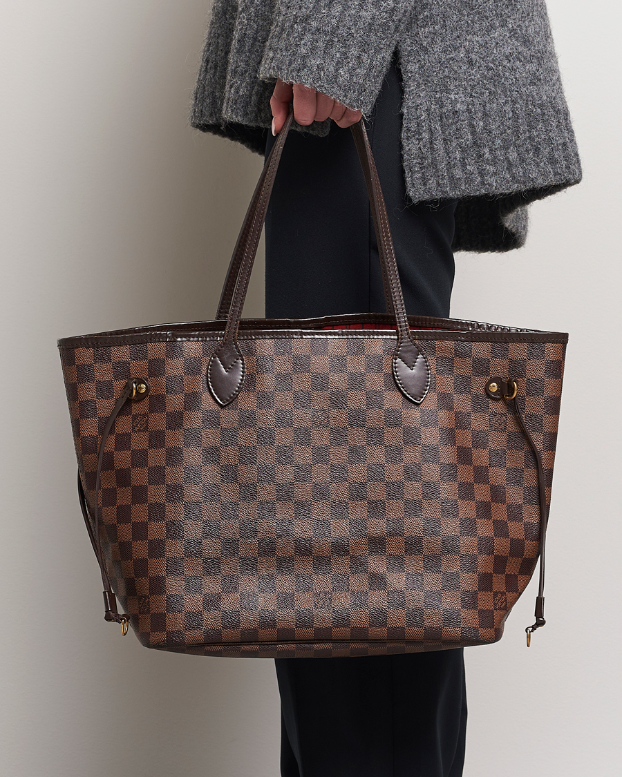 Homme | Louis Vuitton Pre-Owned Neverfull MM Totebag Damier Ebene | Louis Vuitton Pre-Owned | Neverfull MM Totebag Damier Ebene