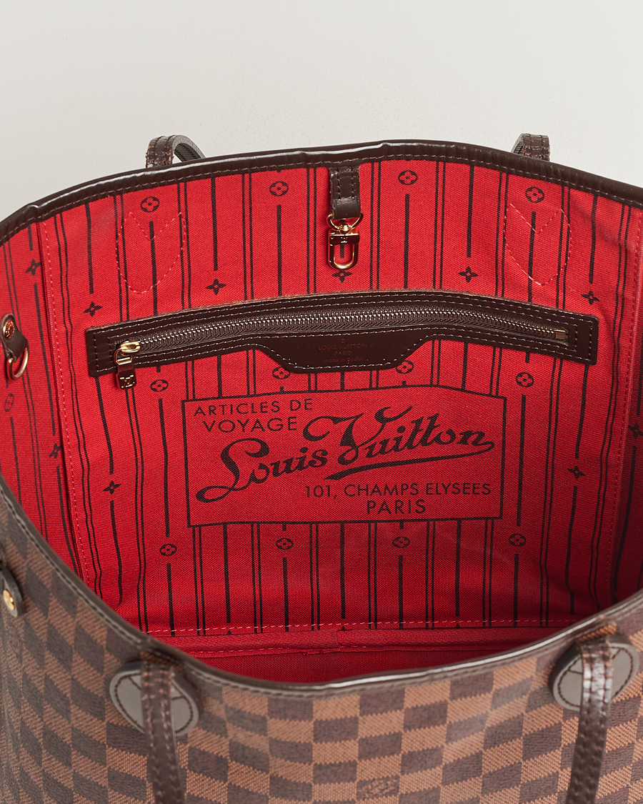 Homme | Louis Vuitton Pre-Owned Neverfull MM Totebag Damier Ebene | Louis Vuitton Pre-Owned | Neverfull MM Totebag Damier Ebene