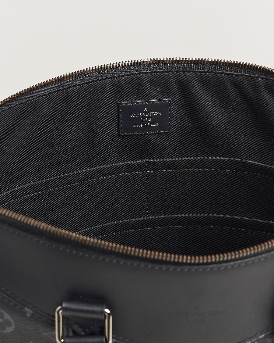 Homme | Louis Vuitton Pre-Owned Explorer Tote Bag Monogram Eclipse | Louis Vuitton Pre-Owned | Explorer Tote Bag Monogram Eclipse