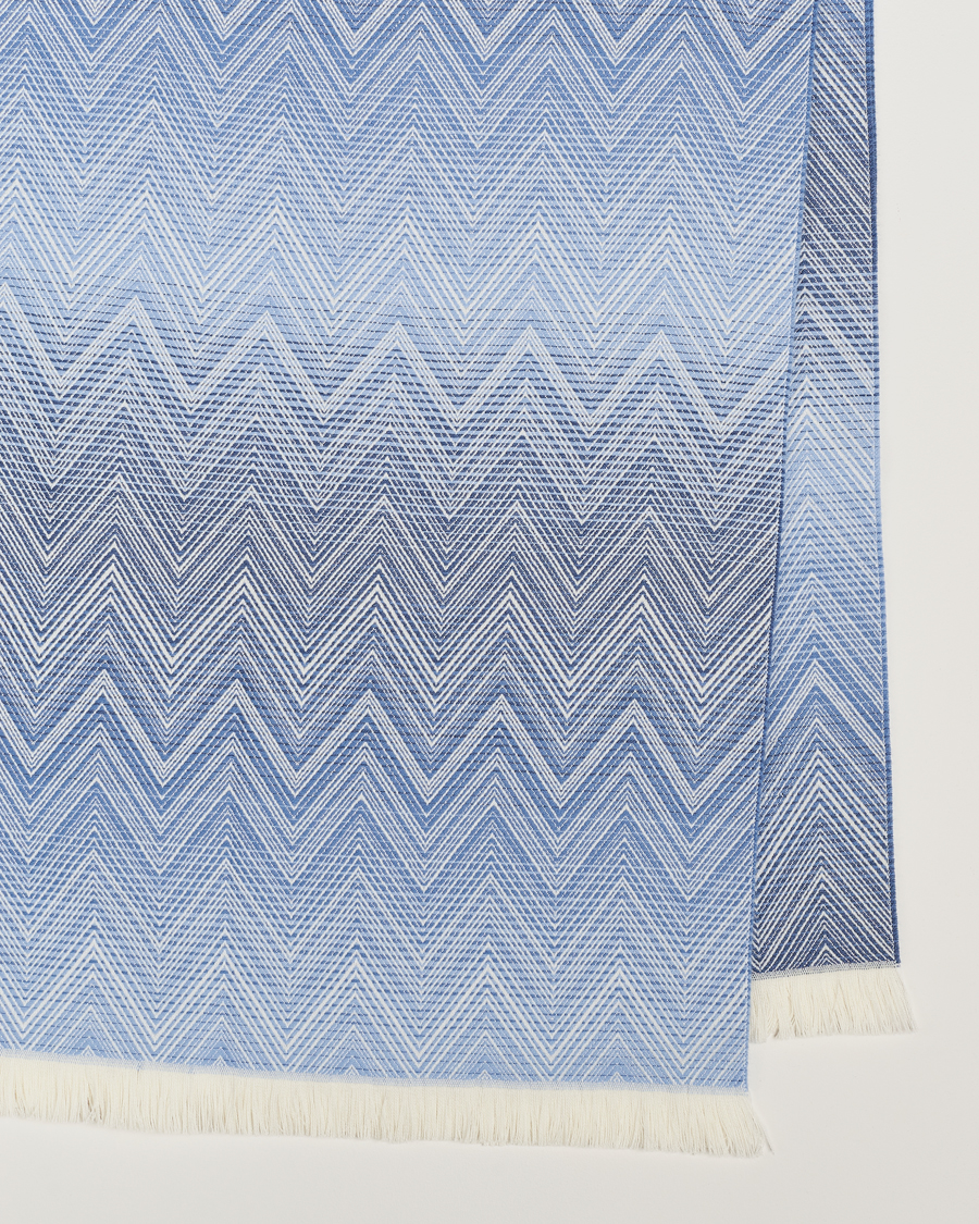 Homme | Missoni Home Timmy Wool Throw 130x190cm Blue | Missoni Home | Timmy Wool Throw 130x190cm Blue
