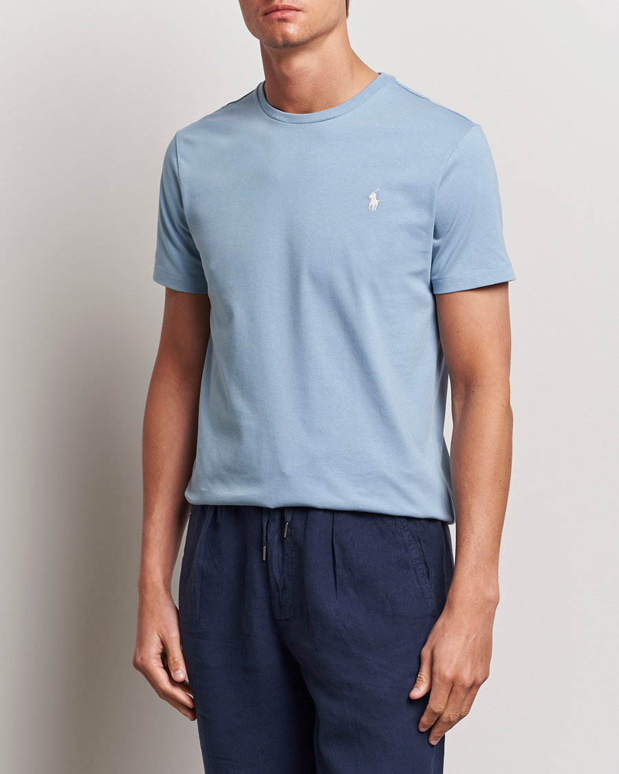 Homme |  | Polo Ralph Lauren | Crew Neck T-Shirt Vessel Blue