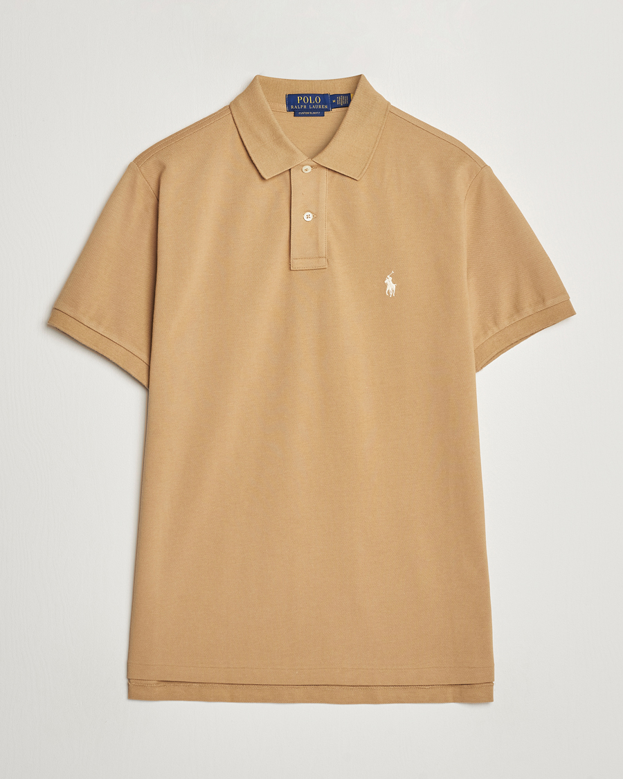Homme | Polos | Polo Ralph Lauren | Custom Slim Fit Polo Café Tan