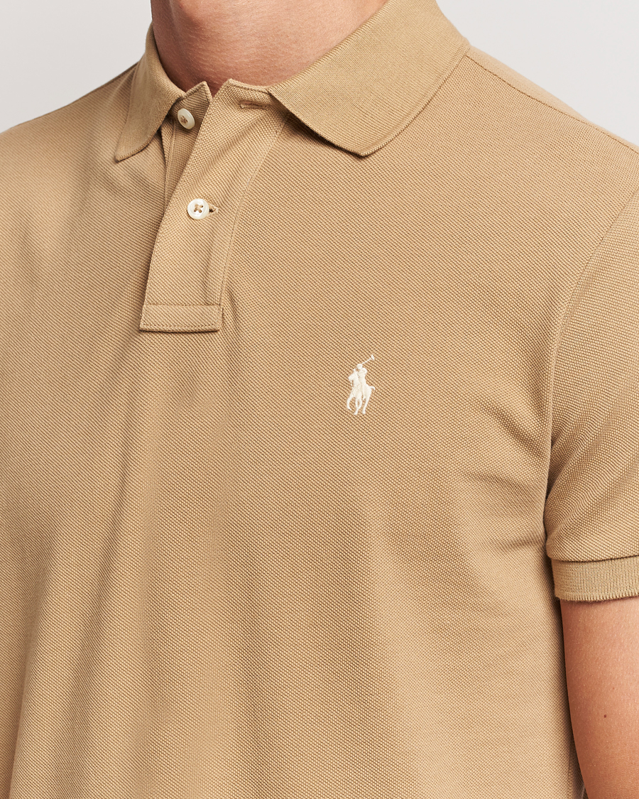 Homme | Polos | Polo Ralph Lauren | Custom Slim Fit Polo Café Tan
