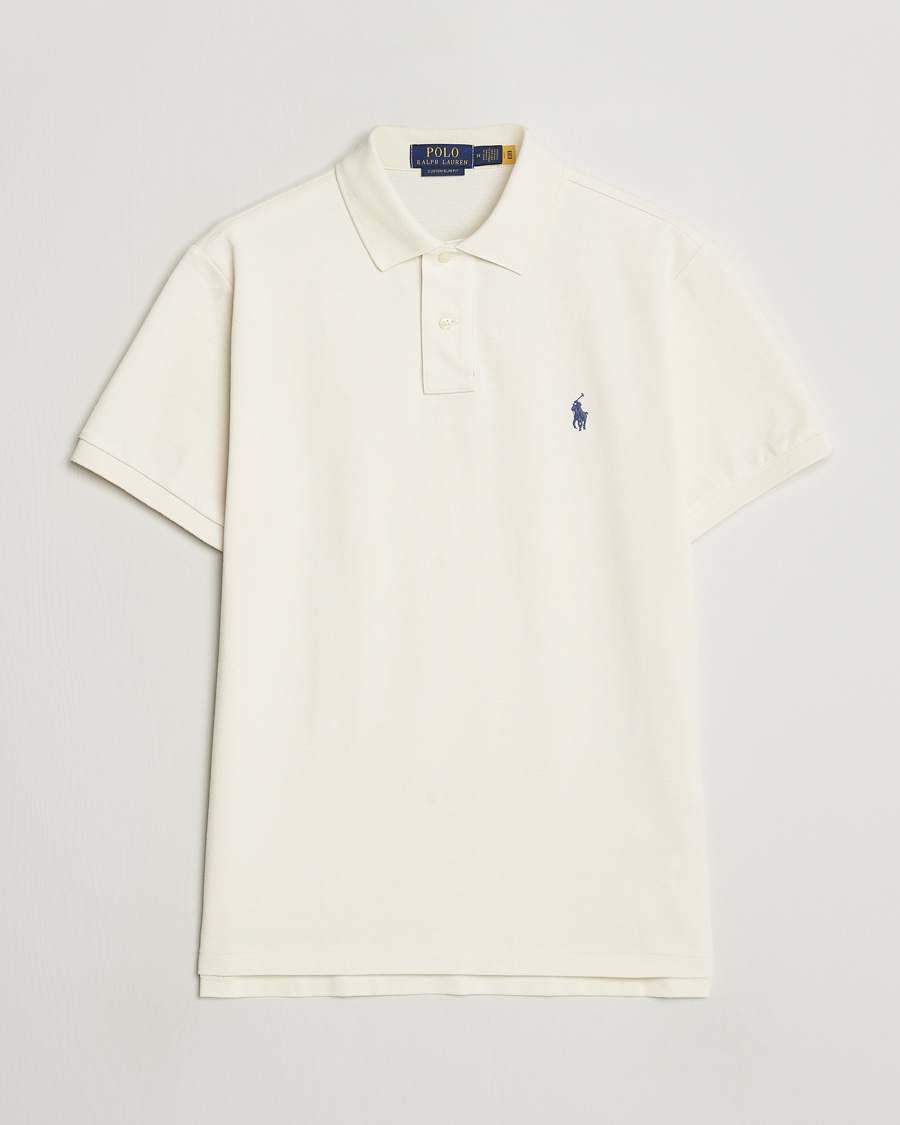 Homme | Polos | Polo Ralph Lauren | Custom Slim Fit Polo Herbal Milk