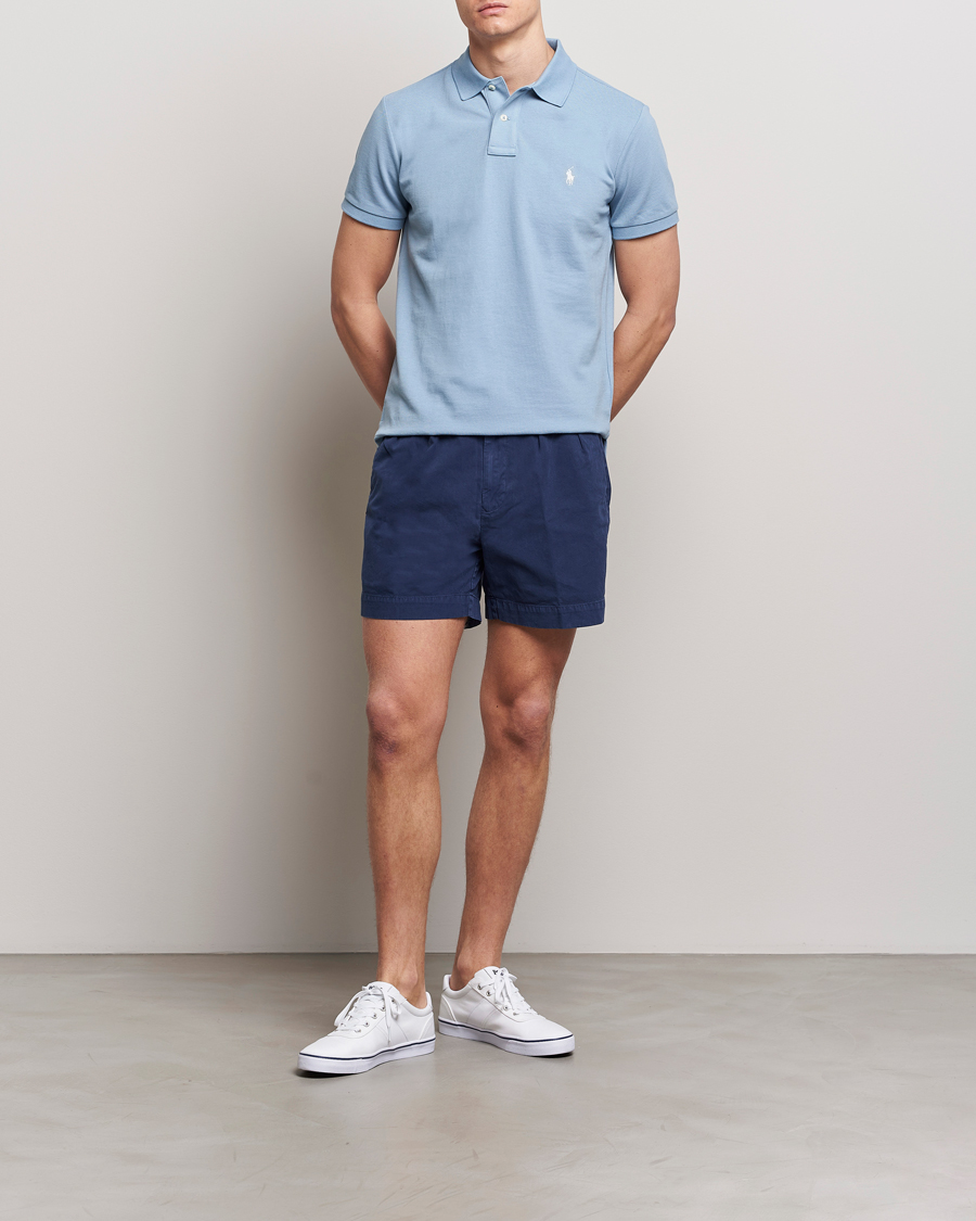 Homme | Polos | Polo Ralph Lauren | Custom Slim Fit Polo Vessel Blue