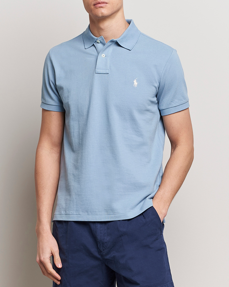 Homme | Polos | Polo Ralph Lauren | Custom Slim Fit Polo Vessel Blue