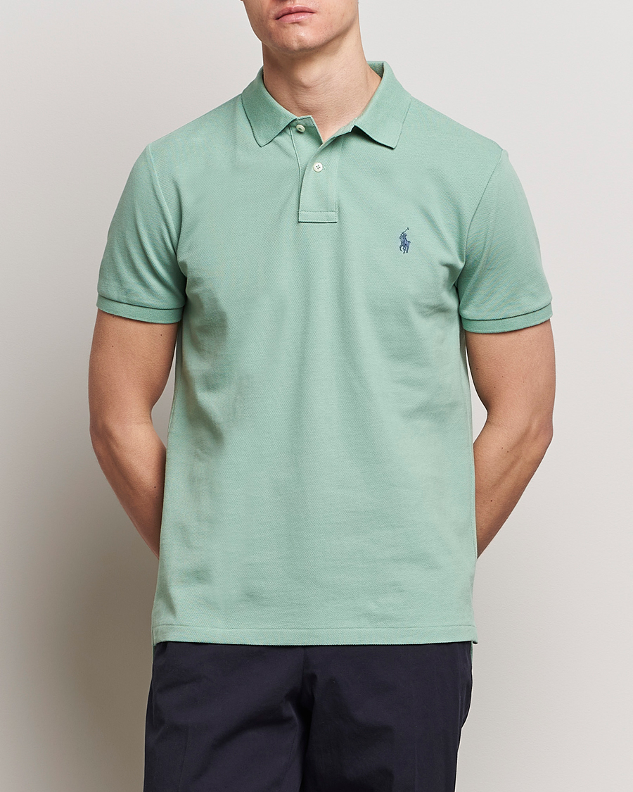 Homme | Polos À Manches Courtes | Polo Ralph Lauren | Custom Slim Fit Polo Faded Mint