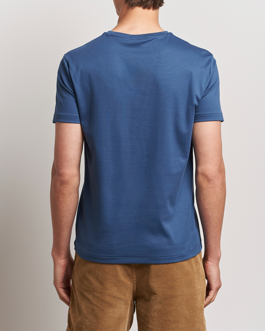 Homme | T-shirts | Polo Ralph Lauren | Luxury Pima Cotton Crew Neck T-Shirt Clancy Blue