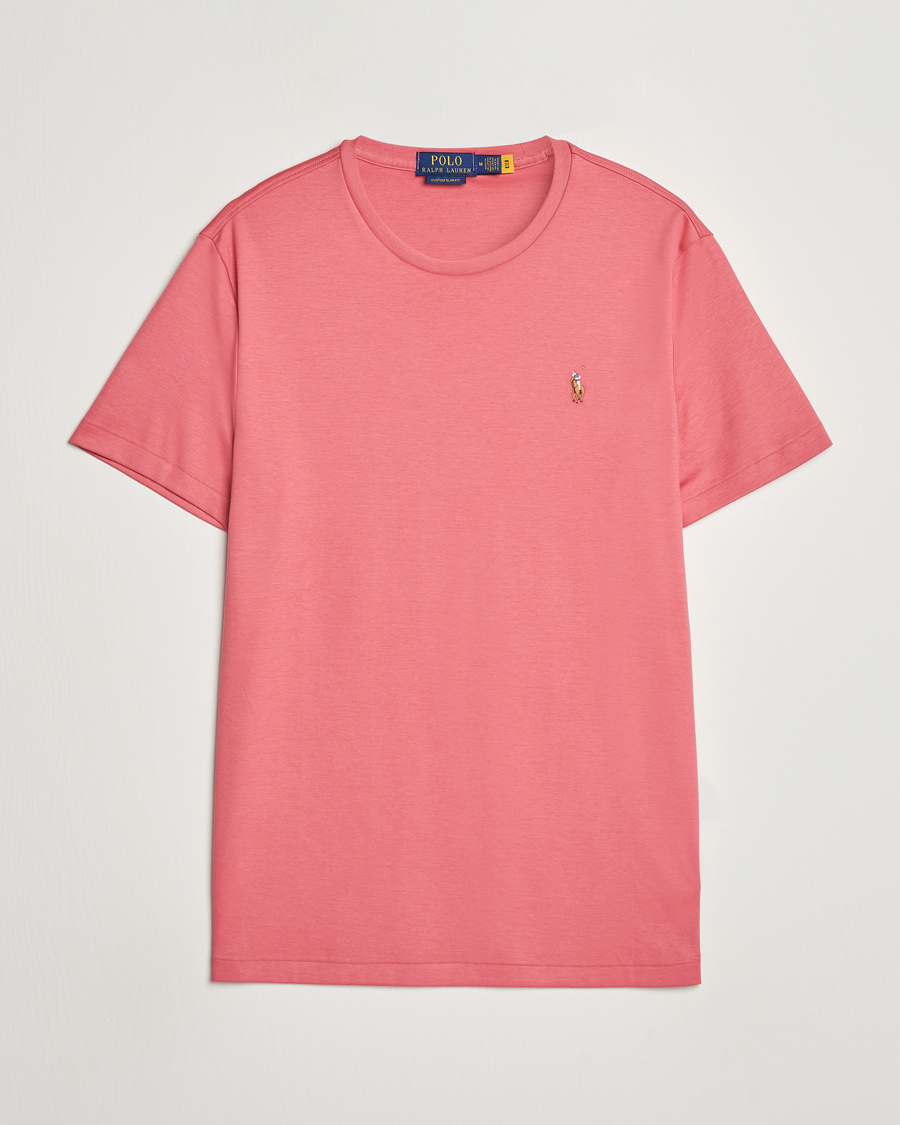 Homme | T-shirts | Polo Ralph Lauren | Luxury Pima Cotton Crew Neck T-Shirt Adirondack Red