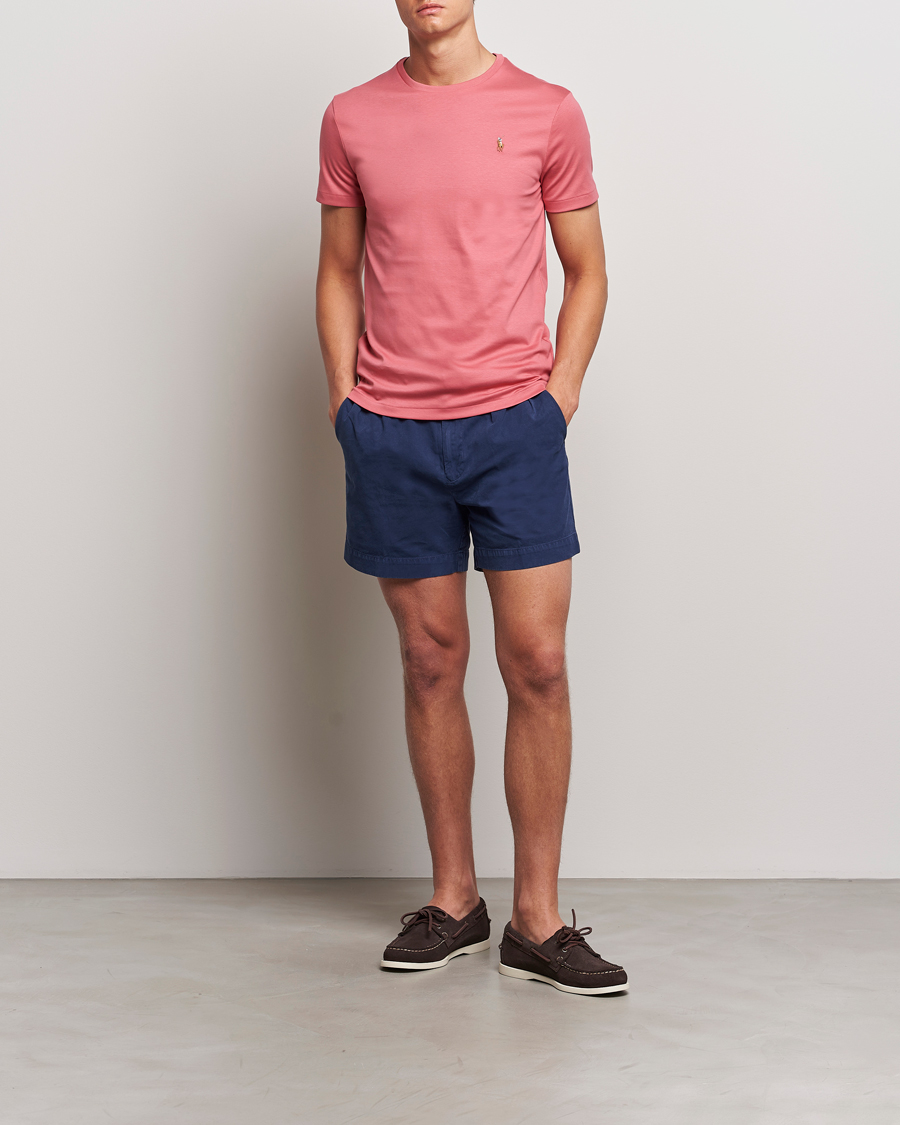 Homme | T-shirts | Polo Ralph Lauren | Luxury Pima Cotton Crew Neck T-Shirt Adirondack Red