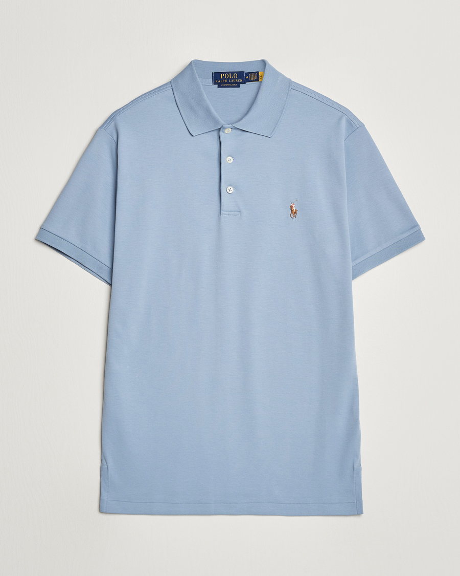 Homme | Polos | Polo Ralph Lauren | Luxury Pima Cotton Polo Vessel Blue