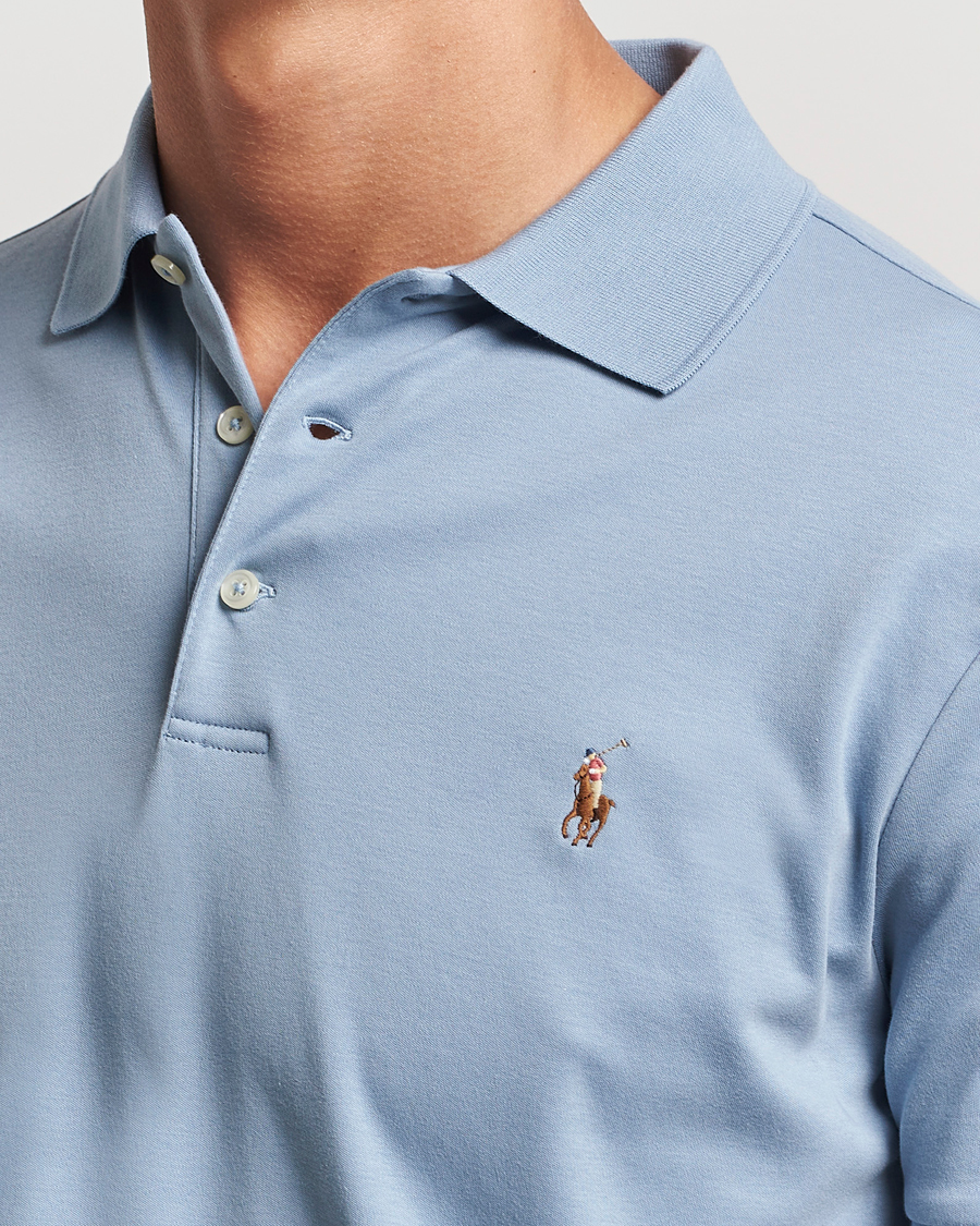 Homme | Polos | Polo Ralph Lauren | Luxury Pima Cotton Polo Vessel Blue