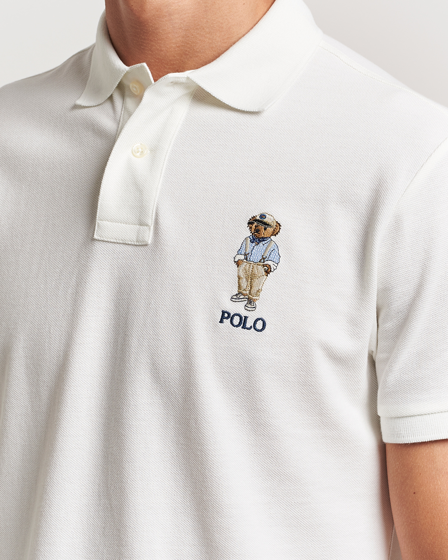 Homme | Polos | Polo Ralph Lauren | Custom Slim Fit Bear Polo Deckwash White