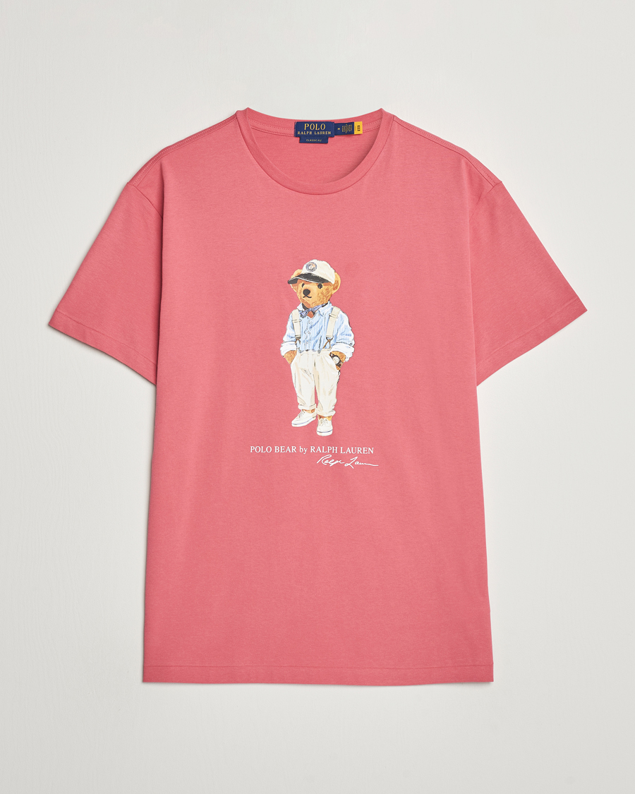Homme | T-shirts | Polo Ralph Lauren | Printed Hemingway Bear T-Shirt Adirondack Red