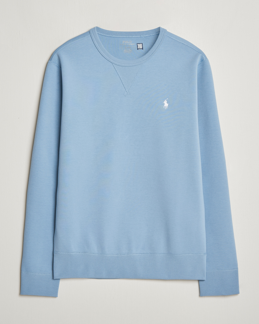 Homme | Pulls Et Tricots | Polo Ralph Lauren | Tech Double Knit Crew Neck Sweatshirt Vessel Blue