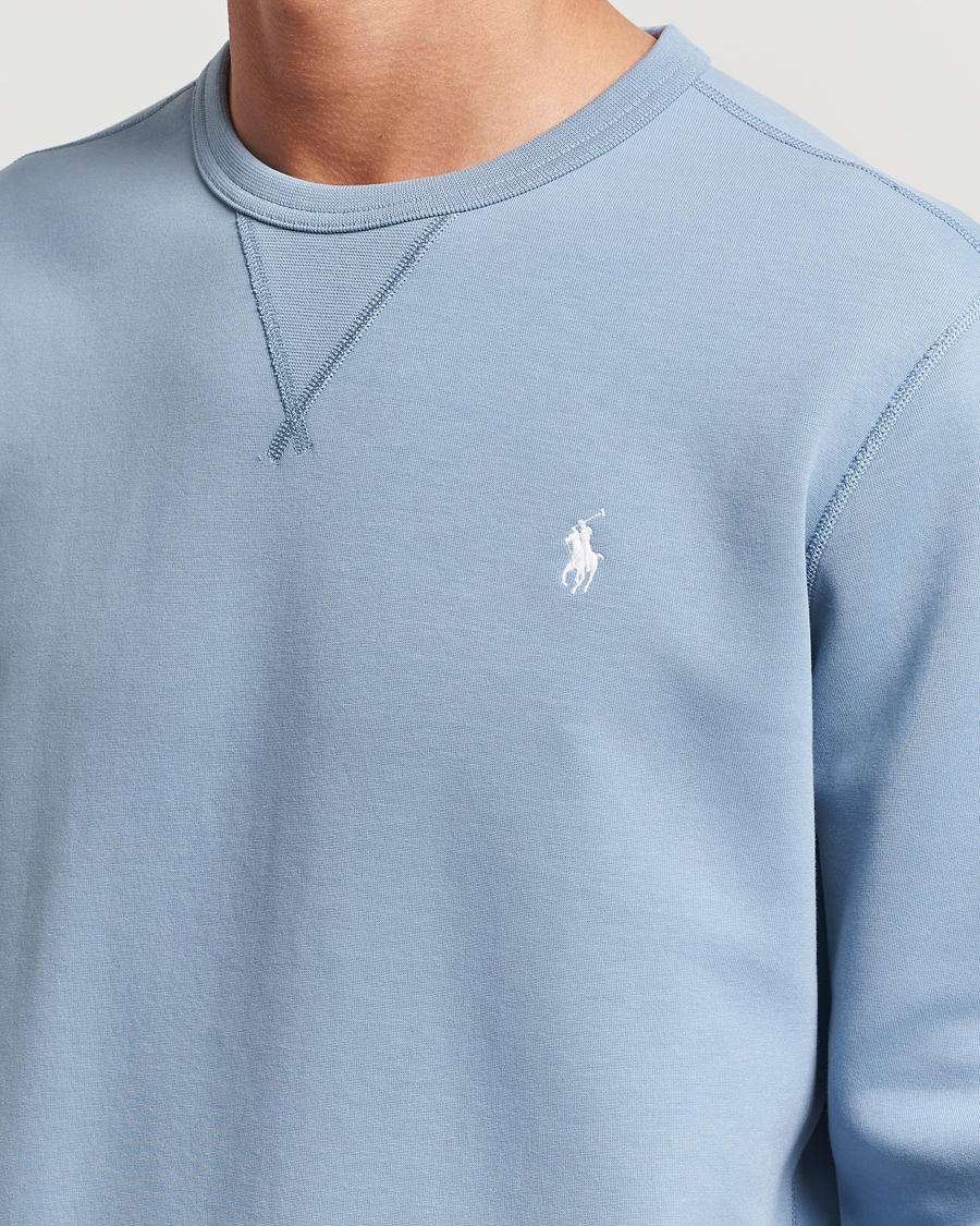 Homme | Pulls Et Tricots | Polo Ralph Lauren | Tech Double Knit Crew Neck Sweatshirt Vessel Blue