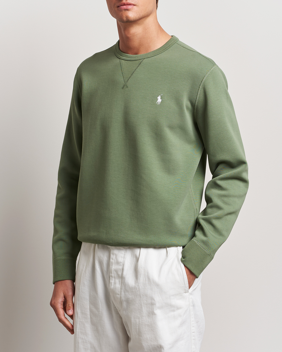 Homme | Pulls Et Tricots | Polo Ralph Lauren | Tech Double Knit Crew Neck Sweatshirt Cargo Green