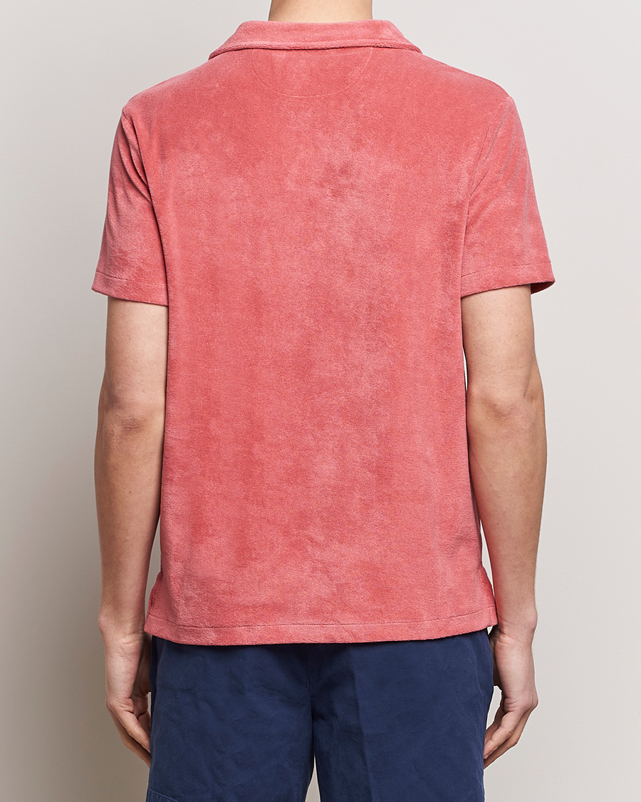 Homme | Polos | Polo Ralph Lauren | Cotton Terry Open Collar Polo Adirondack Red