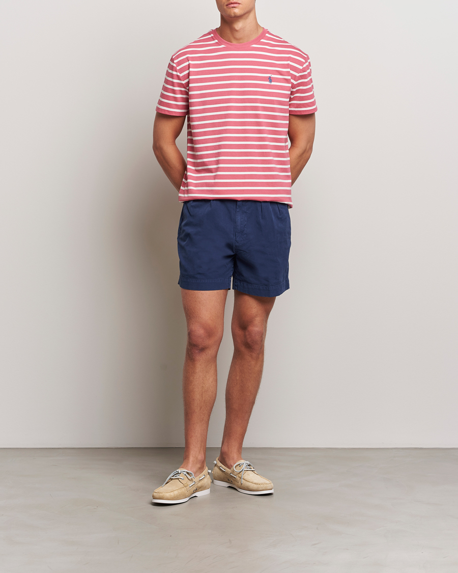 Homme | T-shirts | Polo Ralph Lauren | Striped Crew Neck T-Shirt Adirondack Red/Nevis