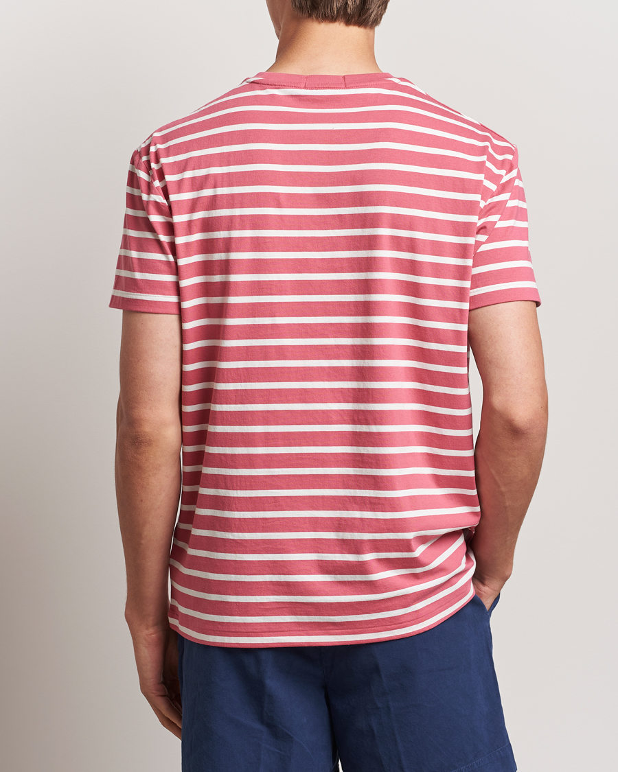 Homme | T-shirts | Polo Ralph Lauren | Striped Crew Neck T-Shirt Adirondack Red/Nevis