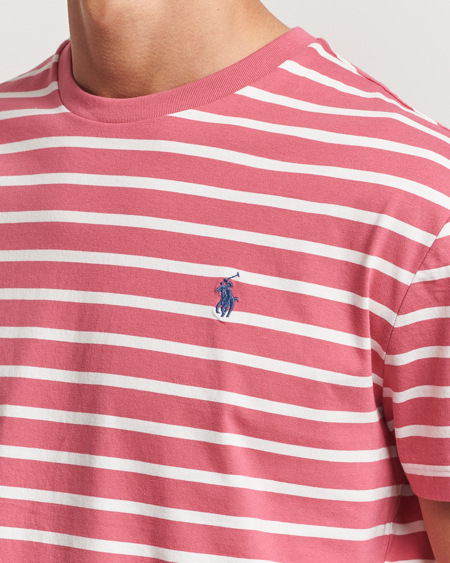 Homme | T-shirts | Polo Ralph Lauren | Striped Crew Neck T-Shirt Adirondack Red/Nevis