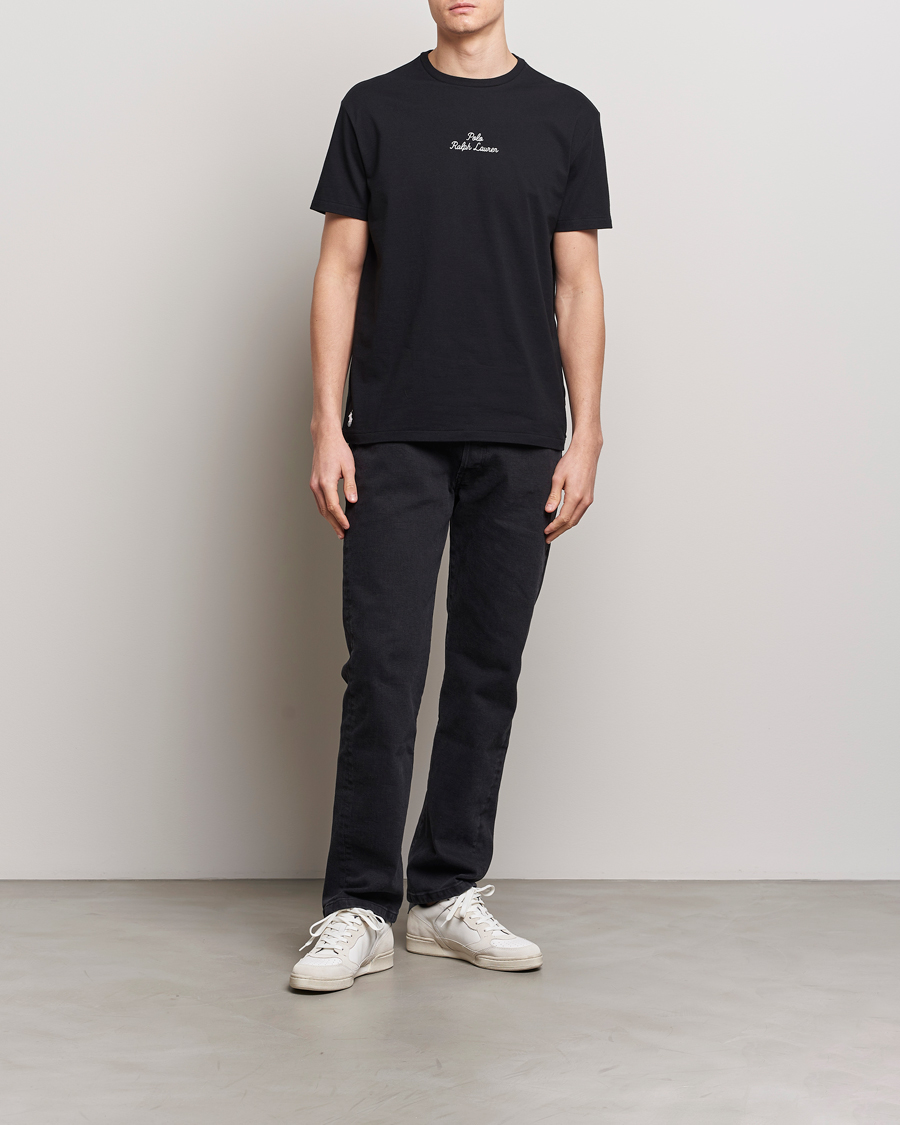 Homme | T-shirts | Polo Ralph Lauren | Center Logo Crew Neck T-Shirt Polo Black
