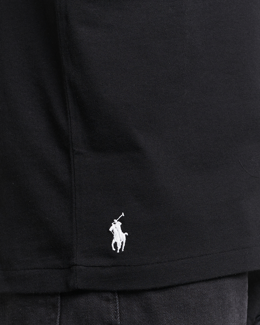 Homme | T-shirts | Polo Ralph Lauren | Center Logo Crew Neck T-Shirt Polo Black