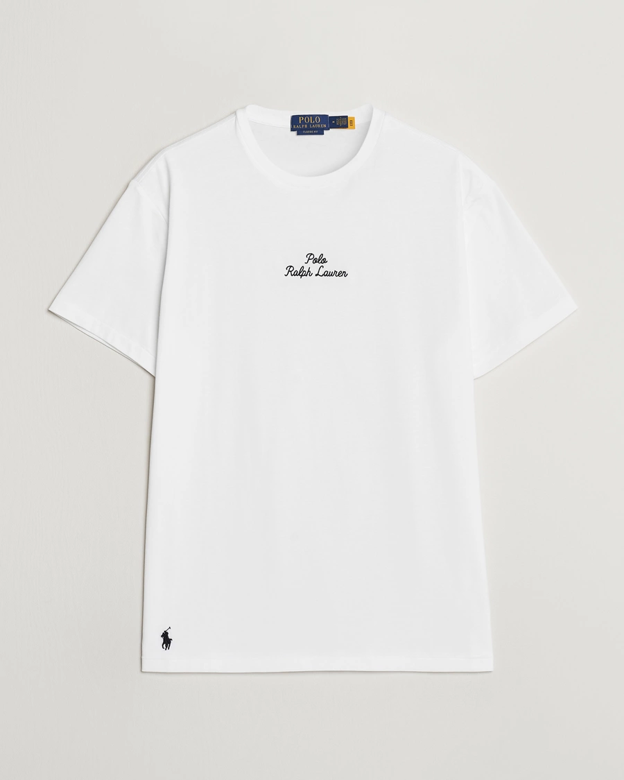 Homme | T-shirts | Polo Ralph Lauren | Center Logo Crew Neck T-Shirt White