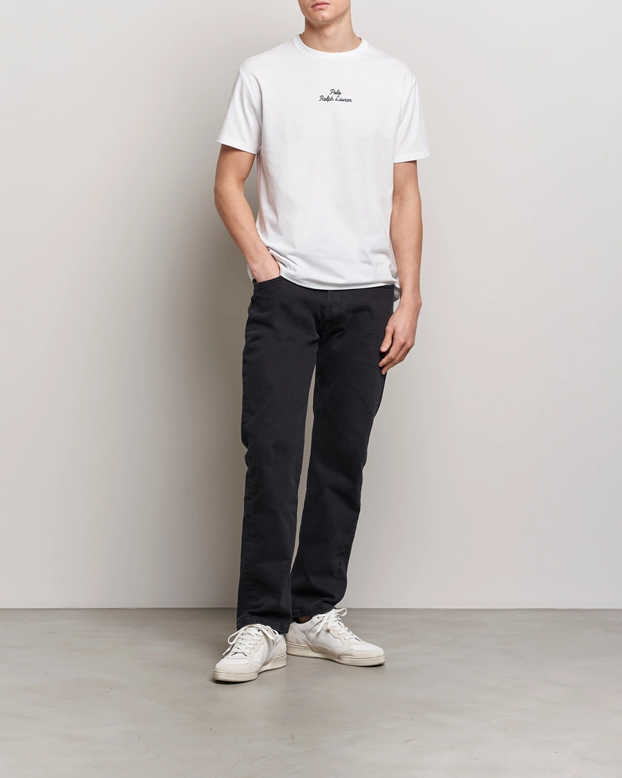 Homme | T-shirts | Polo Ralph Lauren | Center Logo Crew Neck T-Shirt White