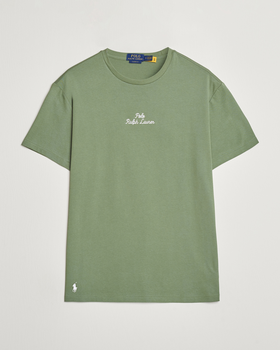 Homme | T-shirts | Polo Ralph Lauren | Center Logo Crew Neck T-Shirt Cargo Green