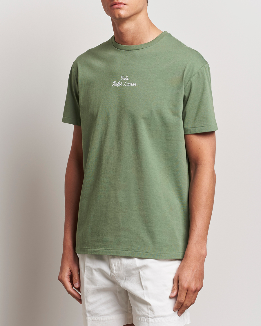 Homme |  | Polo Ralph Lauren | Center Logo Crew Neck T-Shirt Cargo Green
