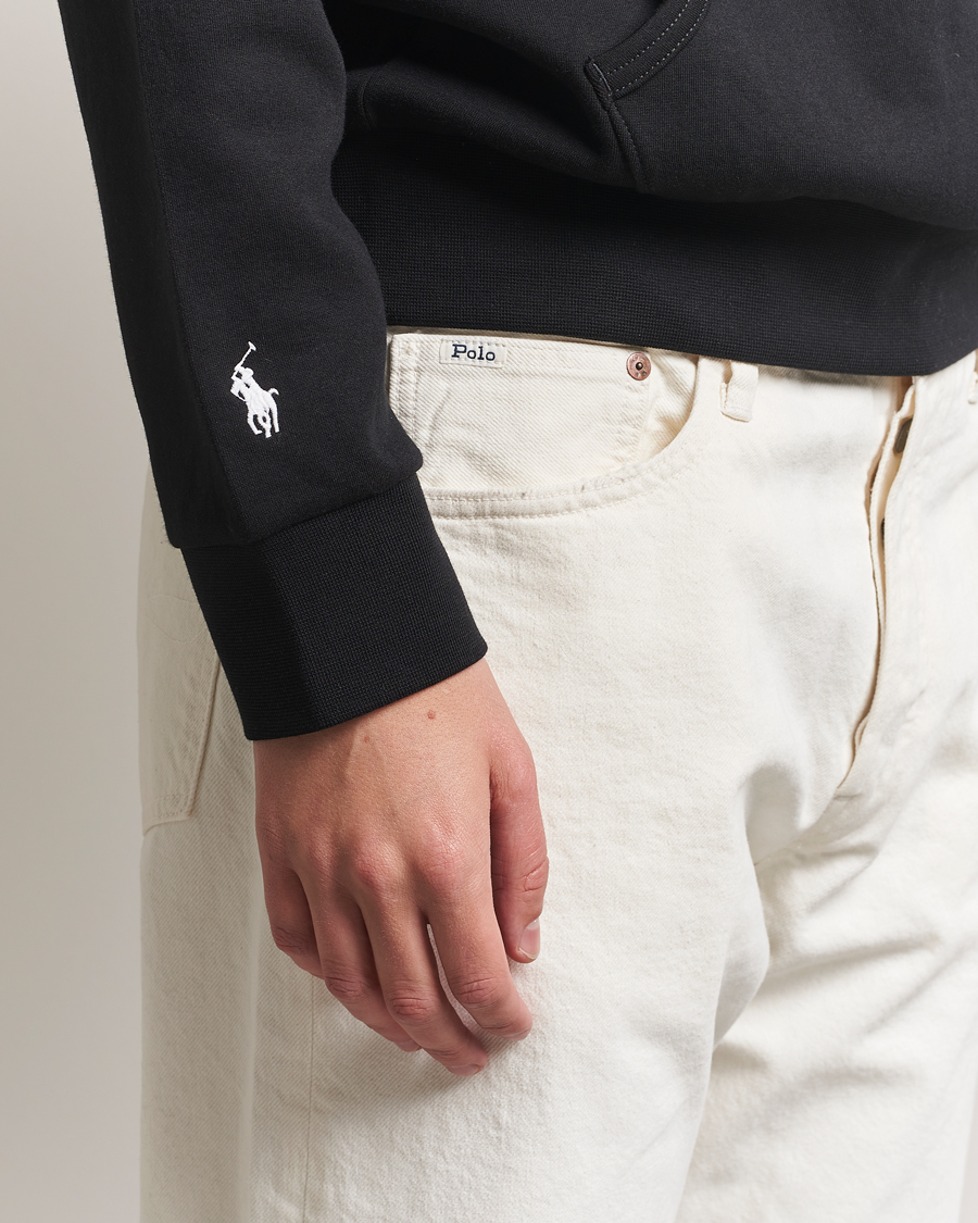 Homme | Pulls Et Tricots | Polo Ralph Lauren | Central Logo Hoodie Polo Black