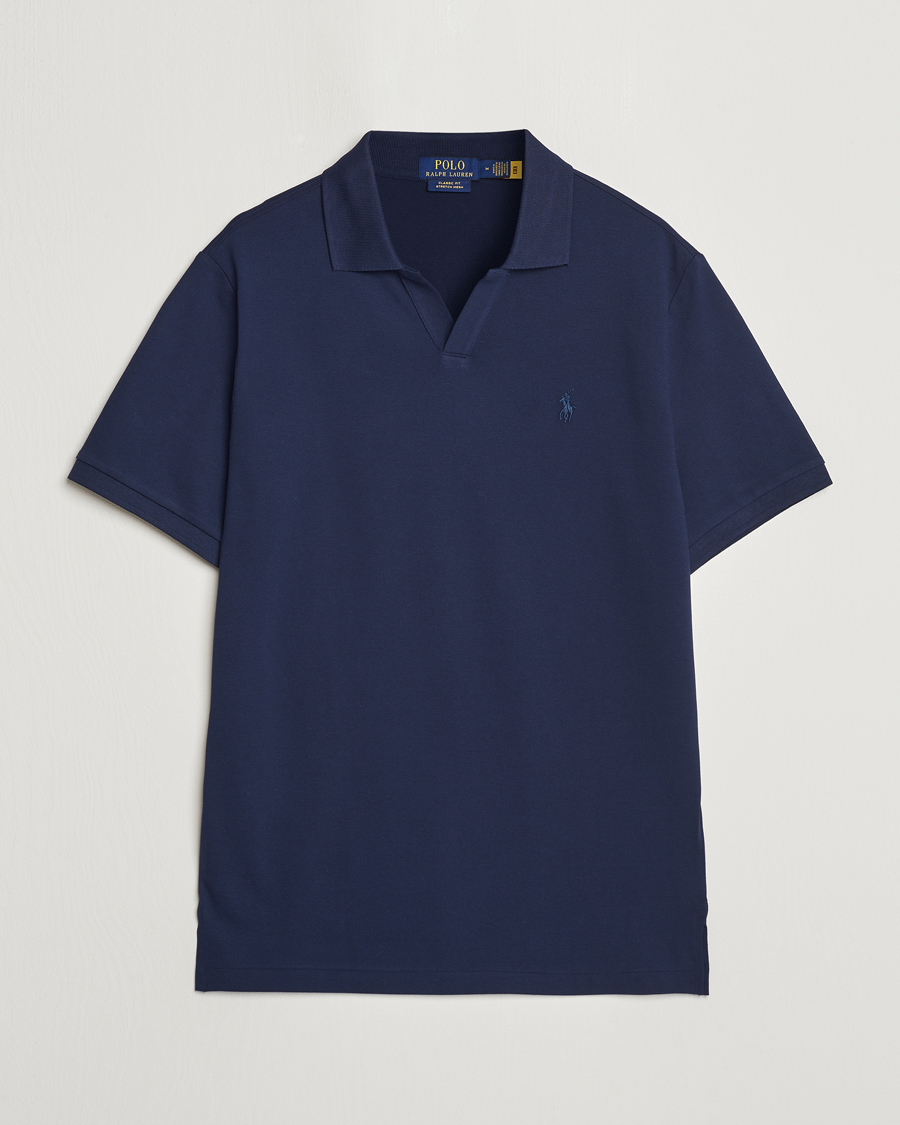 Homme | Polos | Polo Ralph Lauren | Classic Fit Open Collar Polo Refined Navy
