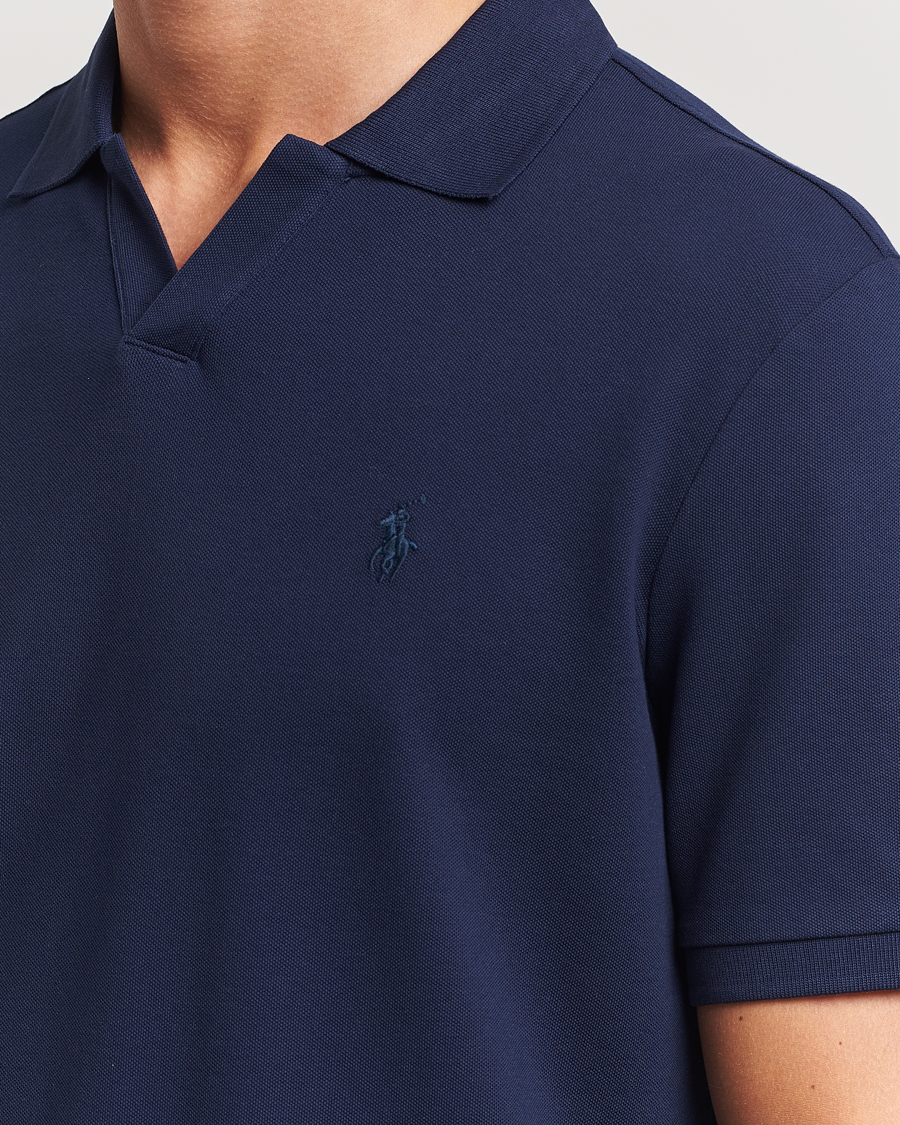 Homme | Polos | Polo Ralph Lauren | Classic Fit Open Collar Polo Refined Navy