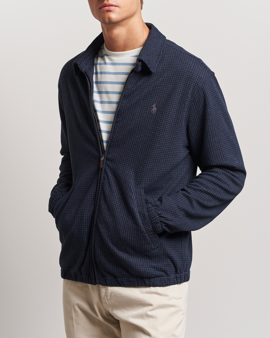 Homme |  | Polo Ralph Lauren | Double Knit Dogtooth Baracuda Jacket Vintage Navy