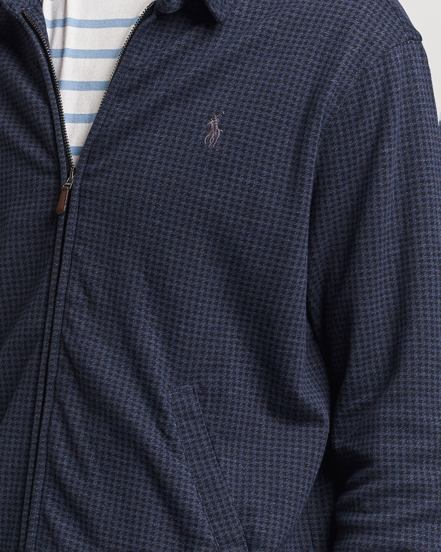 Homme | Manteaux Et Vestes | Polo Ralph Lauren | Double Knit Dogtooth Baracuda Jacket Vintage Navy