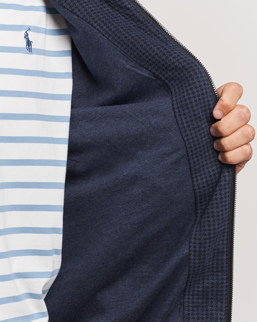 Homme | Manteaux Et Vestes | Polo Ralph Lauren | Double Knit Dogtooth Baracuda Jacket Vintage Navy