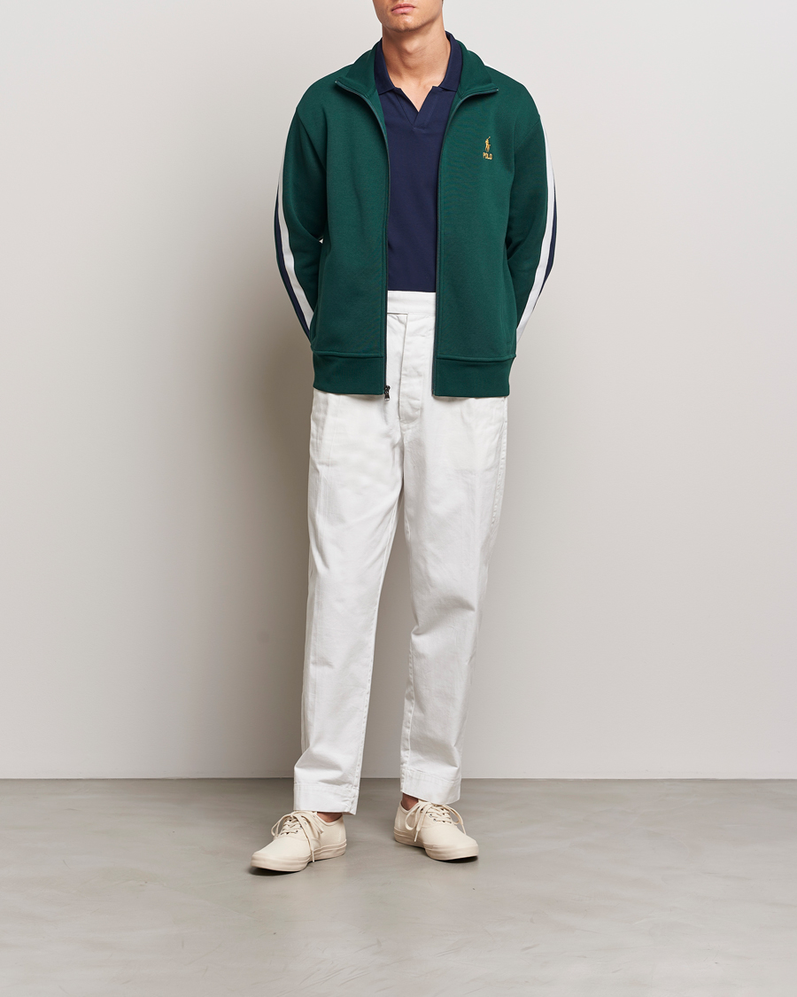 Homme | Pulls Et Tricots | Polo Ralph Lauren | Double Knit Taped Track Jacket Moss Agate