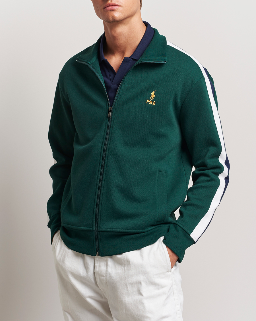 Homme | Full-zip | Polo Ralph Lauren | Double Knit Taped Track Jacket Moss Agate