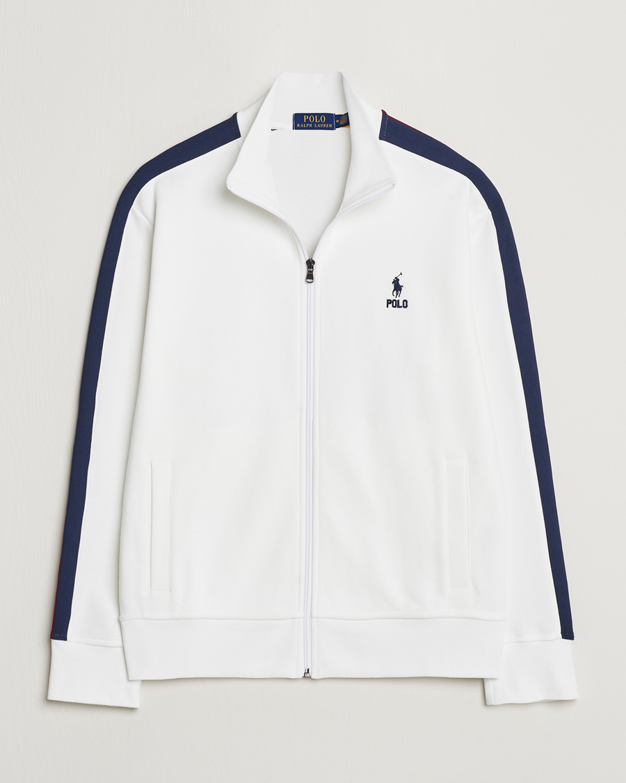 Polo Ralph Lauren Double Knit Taped Track Jacket White - Acheter