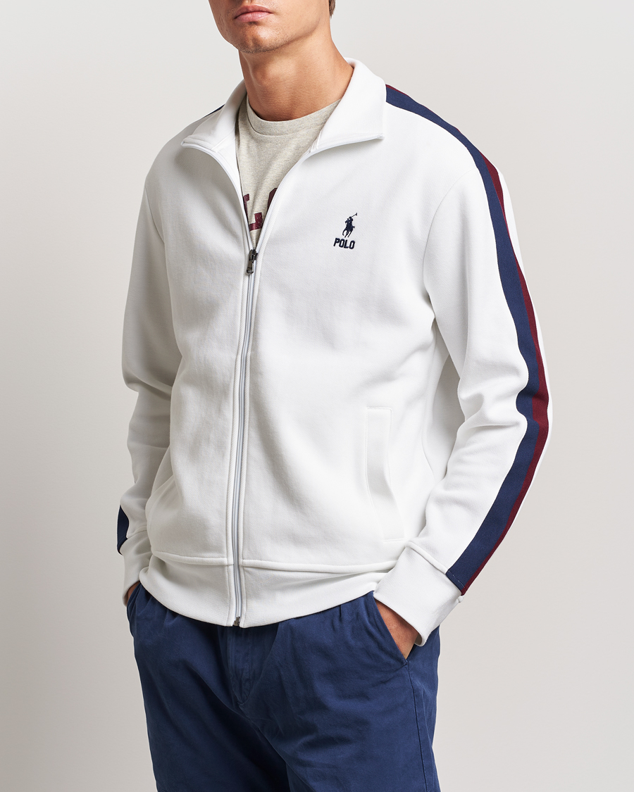 Homme | Pulls Et Tricots | Polo Ralph Lauren | Double Knit Taped Track Jacket White