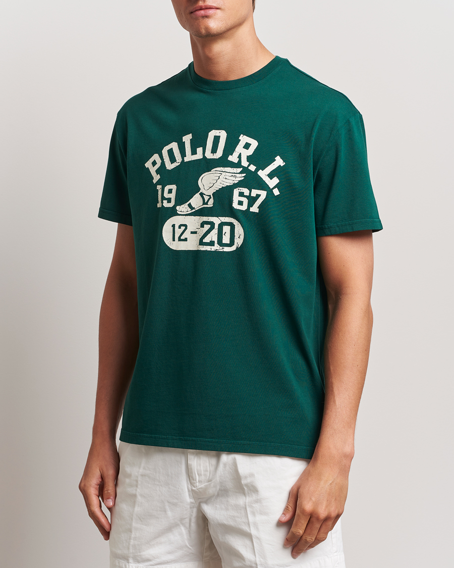 Homme |  | Polo Ralph Lauren | Graphic Crew Neck T-Shirt Moss Agate