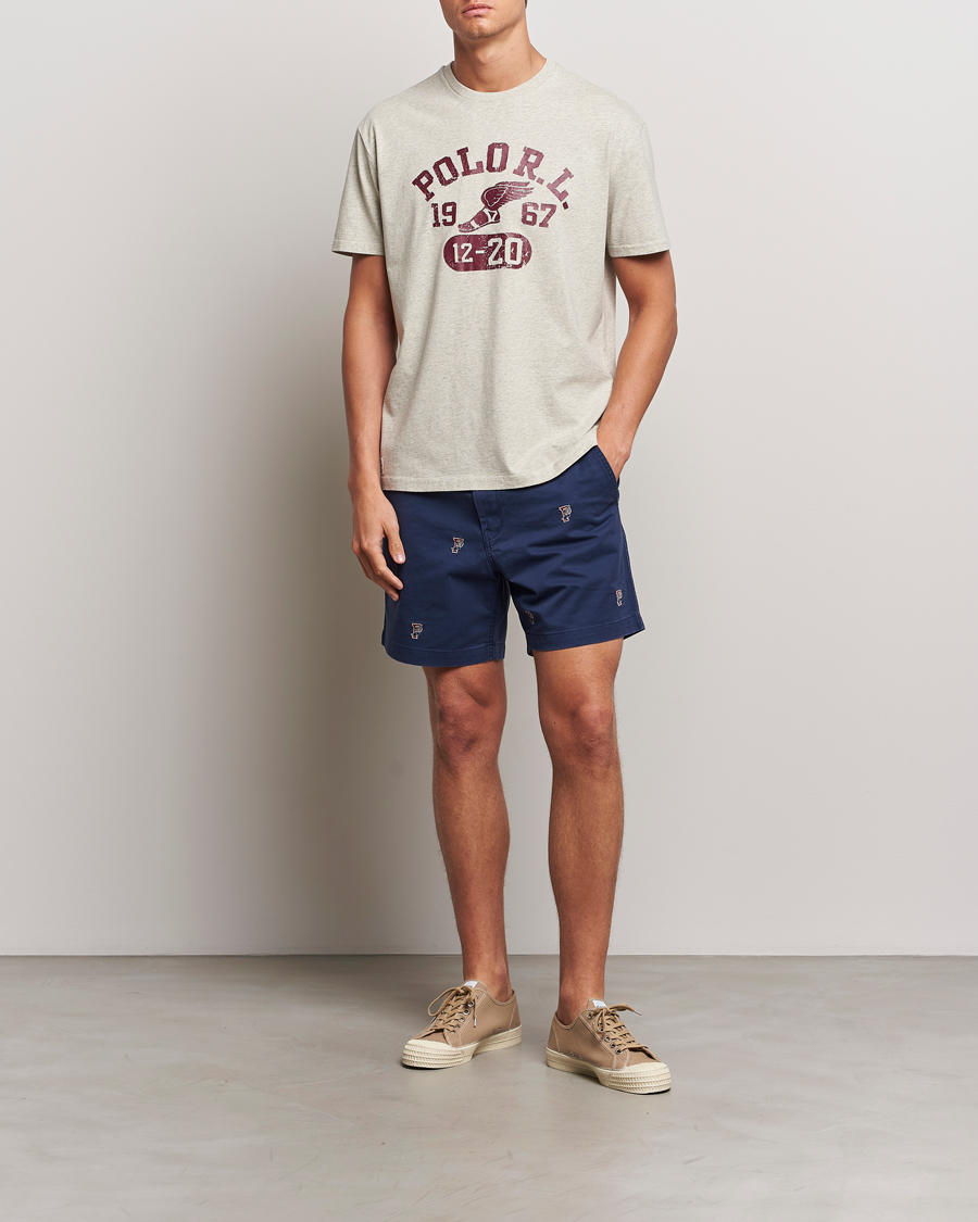 Homme | T-shirts | Polo Ralph Lauren | Graphic Crew Neck T-Shirt Light Vintage Heather