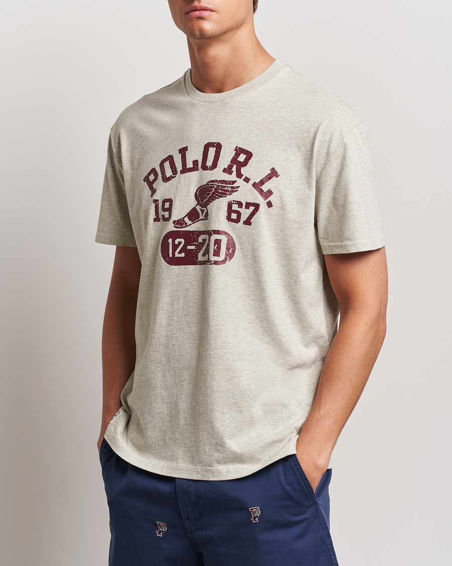 Homme |  | Polo Ralph Lauren | Graphic Crew Neck T-Shirt Light Vintage Heather
