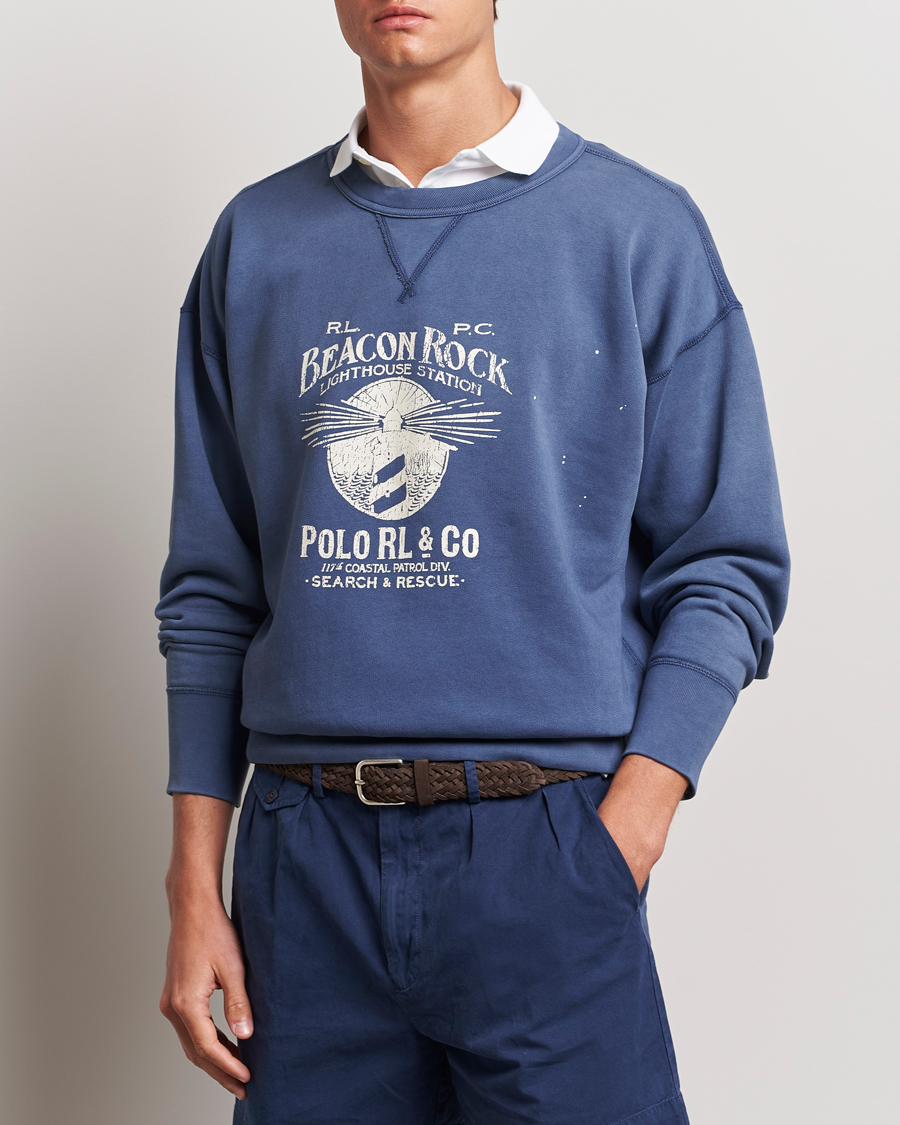 Homme | Pulls Et Tricots | Polo Ralph Lauren | Graphic Fleece Sweatshirt Blue Heaven