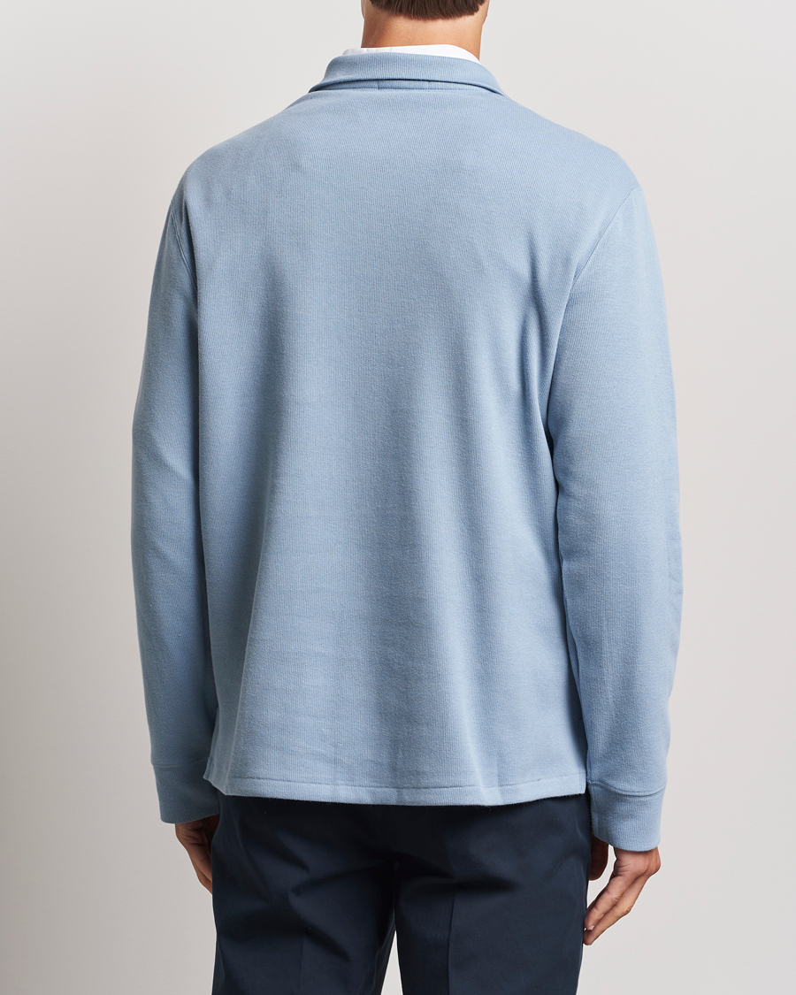Homme | Pulls Et Tricots | Polo Ralph Lauren | Double Knit Jaquard Half Zip Sweater Vessel Blue