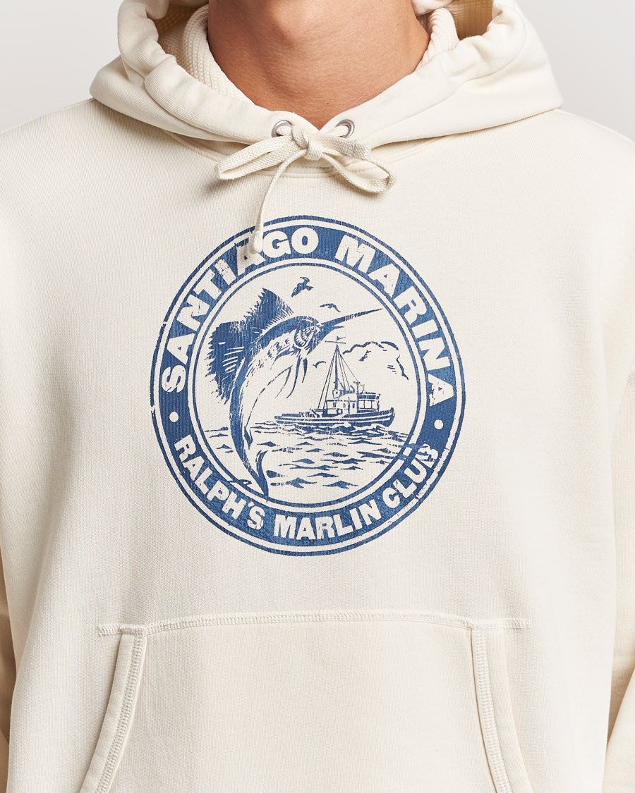 Homme | Pulls Et Tricots | Polo Ralph Lauren | Graphic Vintage Fleece Hoodie Herbal Milk